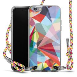 New Carry Case Transparent Stoff colourful/silber