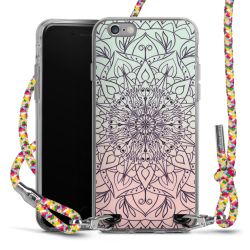 New Carry Case Transparent Stoff colourful/silber