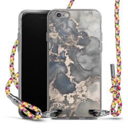 New Carry Case Transparent Stoff colourful/silber