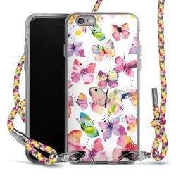 New Carry Case Transparent Stoff colourful/silber