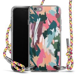 New Carry Case Transparent Stoff colourful/silber