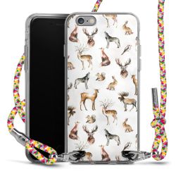 New Carry Case Transparent Stoff colourful/silber