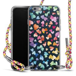 New Carry Case Transparent Stoff colourful/silber