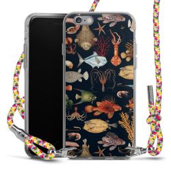 New Carry Case Transparent Stoff colourful/silber