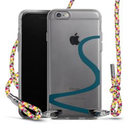 New Carry Case Transparent Stoff colourful/silber