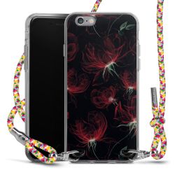 New Carry Case Transparent Stoff colourful/silber