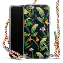 New Carry Case Transparent Stoff colourful/silber