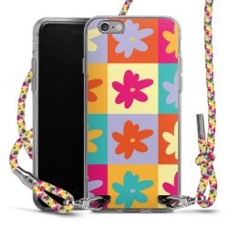 New Carry Case Transparent Stoff colourful/silber