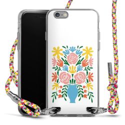 New Carry Case Transparent Stoff colourful/silber