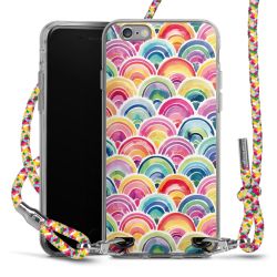 New Carry Case Transparent Stoff colourful/silber
