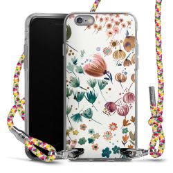 New Carry Case Transparent Stoff colourful/silber