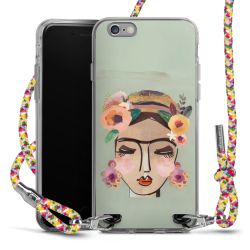 New Carry Case Transparent Stoff colourful/silber