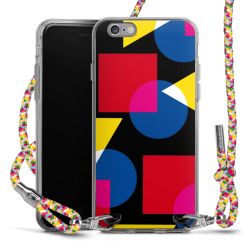 New Carry Case Transparent Stoff colourful/silber