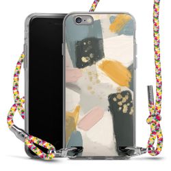 New Carry Case Transparent Stoff colourful/silber