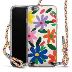 New Carry Case Transparent Stoff colourful/silber