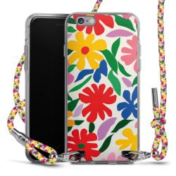 New Carry Case Transparent Stoff colourful/silber