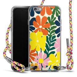 New Carry Case Transparent Stoff colourful/silber