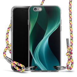 New Carry Case Transparent Stoff colourful/silber