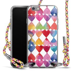 New Carry Case Transparent Stoff colourful/silber