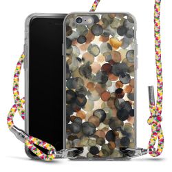 New Carry Case Transparent Stoff colourful/silber