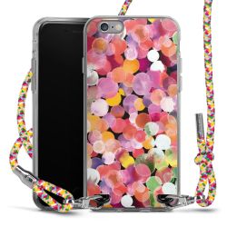 New Carry Case Transparent Stoff colourful/silber