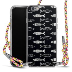 New Carry Case Transparent Stoff colourful/silber