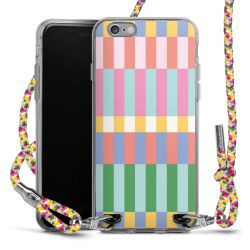 New Carry Case Transparent Stoff colourful/silber