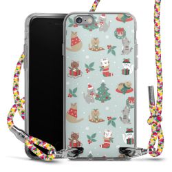 New Carry Case Transparent Stoff colourful/silber