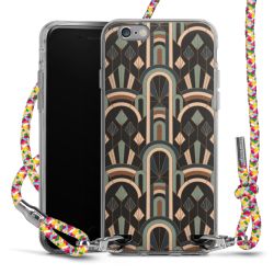 New Carry Case Transparent Stoff colourful/silber