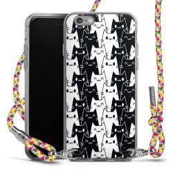 New Carry Case Transparent Stoff colourful/silber