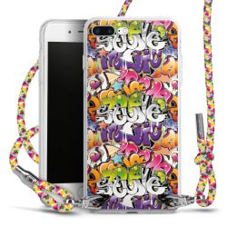 New Carry Case Transparent Stoff colourful/silber