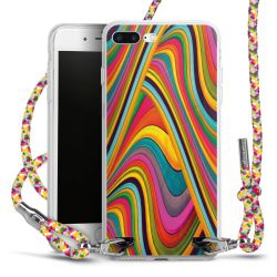 New Carry Case Transparent Stoff colourful/silber