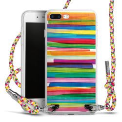 New Carry Case Transparent Stoff colourful/silber