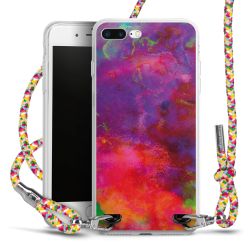 New Carry Case Transparent Stoff colourful/silber
