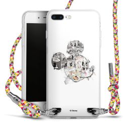 New Carry Case Transparent Stoff colourful/silber