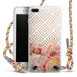 New Carry Case Transparent Stoff colourful/silber