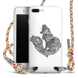 New Carry Case Transparent Stoff colourful/silber