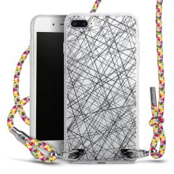 New Carry Case Transparent Stoff colourful/silber