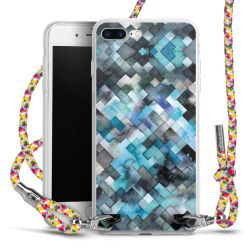 New Carry Case Transparent Stoff colourful/silber