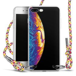 New Carry Case Transparent Stoff colourful/silber