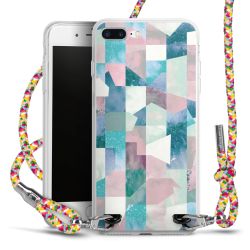 New Carry Case Transparent Stoff colourful/silber