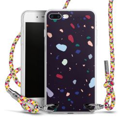 New Carry Case Transparent Stoff colourful/silber