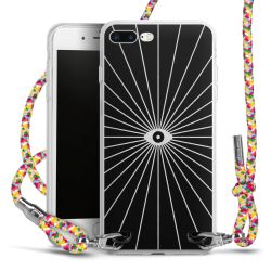 New Carry Case Transparent Stoff colourful/silber