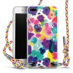 New Carry Case Transparent Stoff colourful/silber