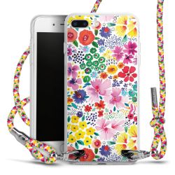 New Carry Case Transparent Stoff colourful/silber