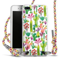 New Carry Case Transparent Stoff colourful/silber