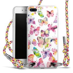 New Carry Case Transparent Stoff colourful/silber