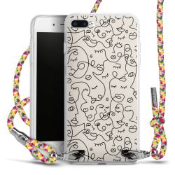 New Carry Case Transparent Stoff colourful/silber