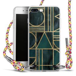 New Carry Case Transparent Stoff colourful/silber