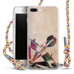 New Carry Case Transparent Stoff colourful/silber